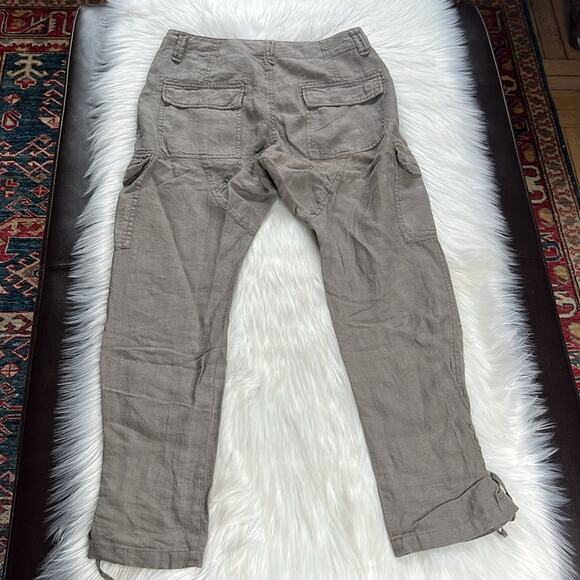 Joie Green Linen Telutci Cargo Pants - Picture 7 of 8